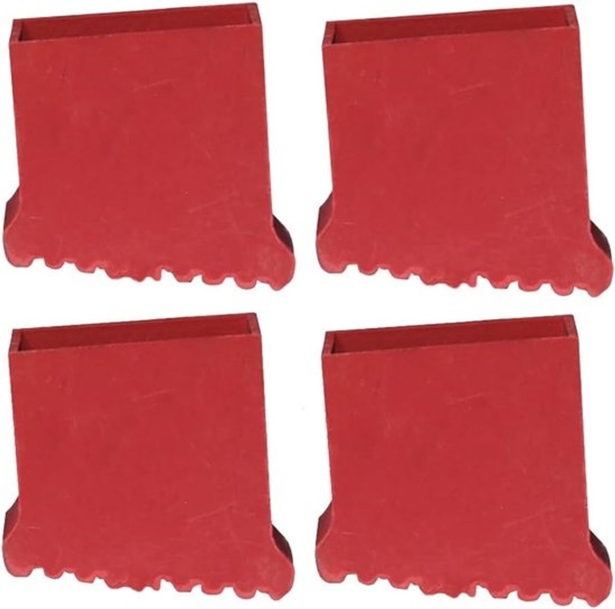 2 paar antislip laddervoeten - Rubberen pads en beschermcovers voor trapladder - Voetmatten voor laddervoeten
