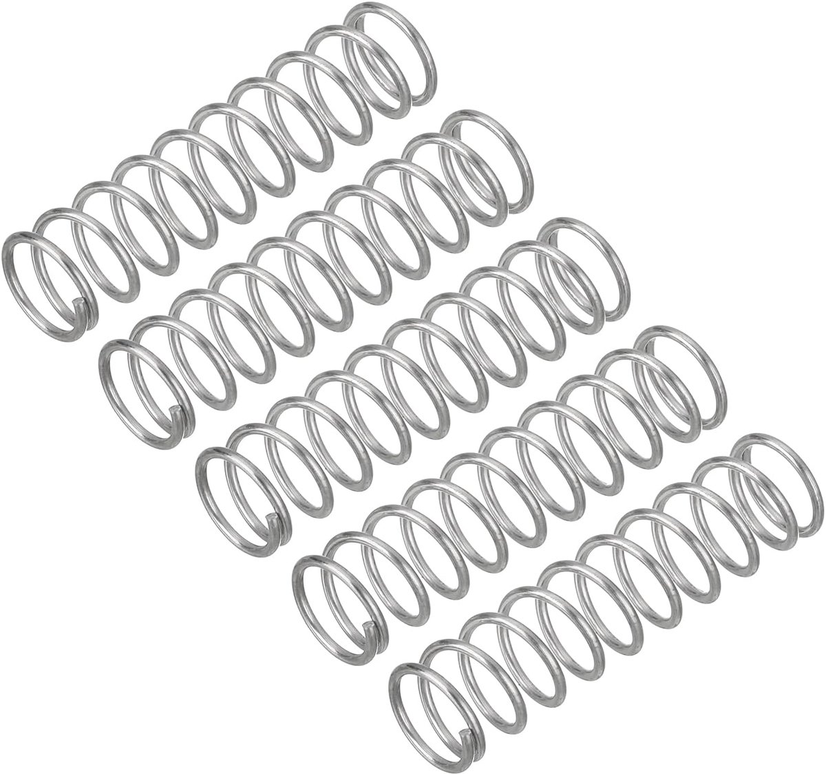 Compressieveren 0.9 x 9 x 35 mm - 304 roestvrij staal - Corrosiebestendig - Ideaal voor mechanische toepassingen - m-winkel