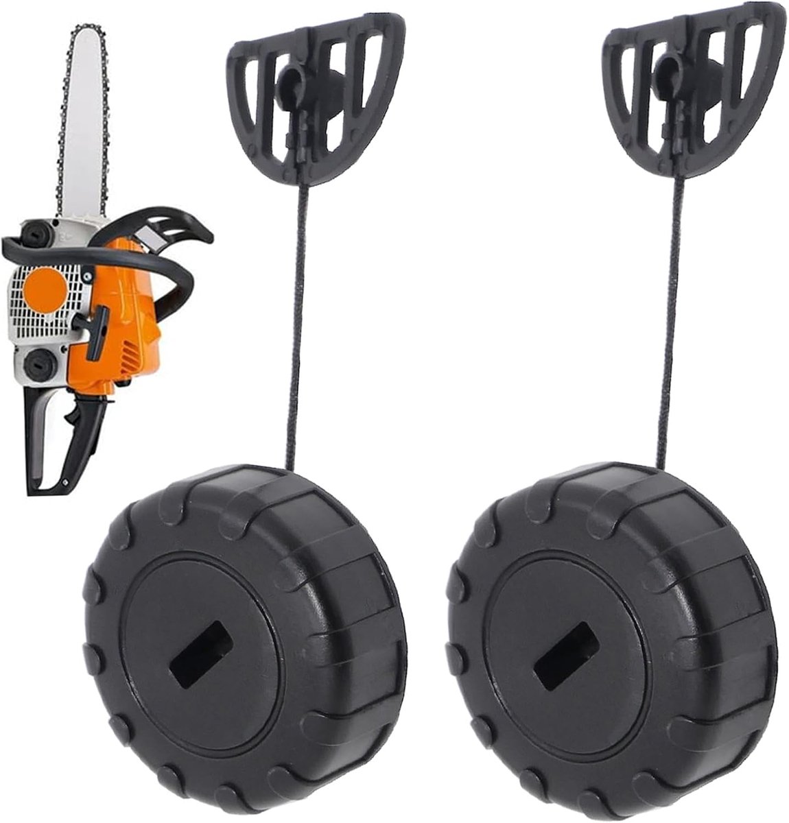 2 Pcs TlietTank Cover, Cancanle Tank Cover, Chainsaw 017 018, Fuel Tank Gas Cap, for MS170 MS180 Chainsaw Replacement - ShopVlot
