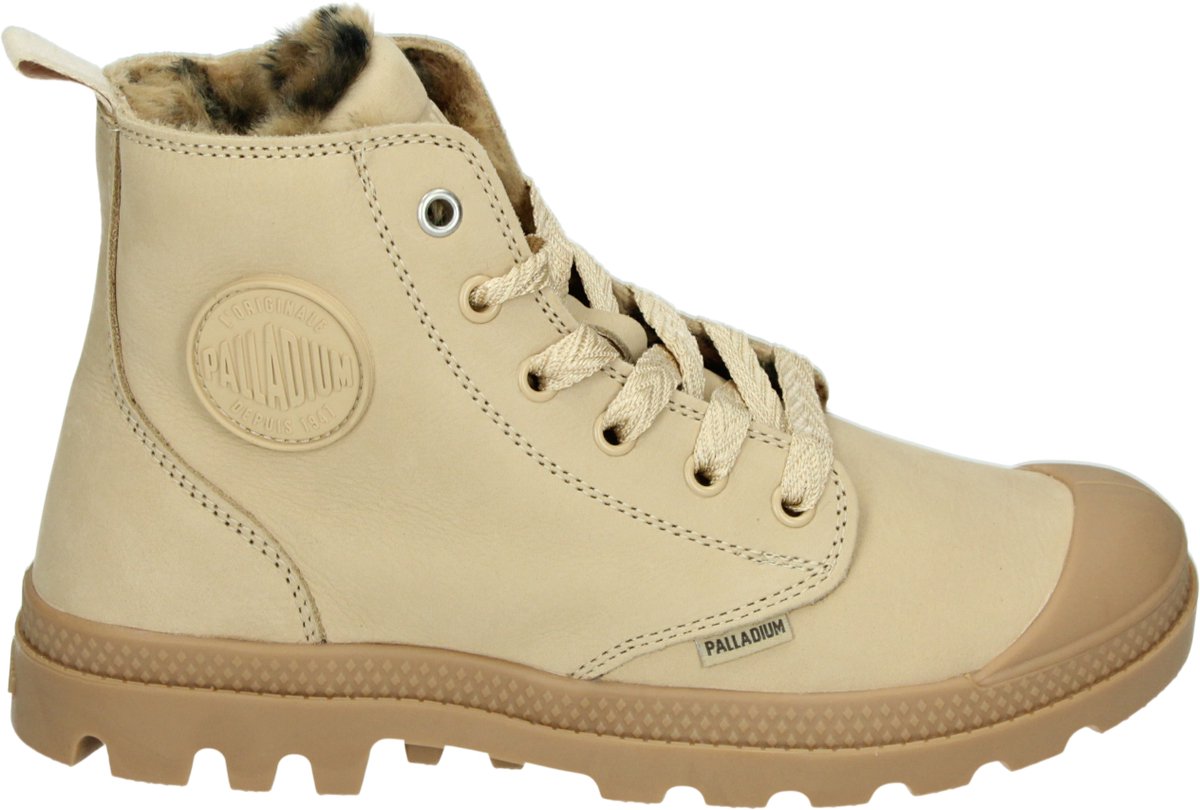 Palladium PAMPA HI ZIP WL WILD Hoge sneakersVeterbootsDames veterschoenenDames sneakersHalf-hoge schoenen Beige