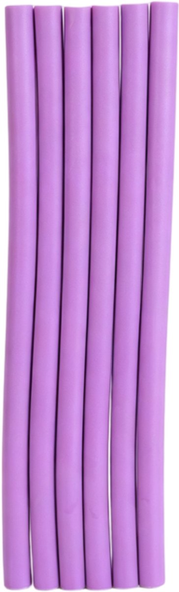 Krultangen - Set van 6 - Zachte schuimkrullers voor lang haar - Zachte sponskrullers in verschillende maten - Schuimkrullers met kliksysteem - Krultangen voor 's nachts die geen verwarming nodig hebben - Geschikt voor vrouwen, meisjes en kinderen.