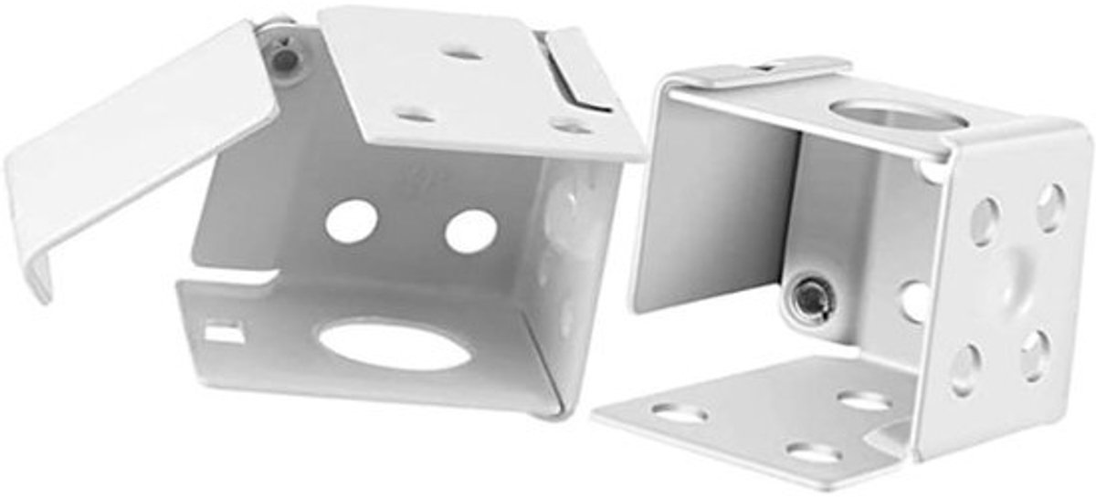 Jaloezieënbeugels - Montagebeugels voor raambekleding - Voor het ophangen van raambekleding - Flexibele installatie - 2 stuks - Wit