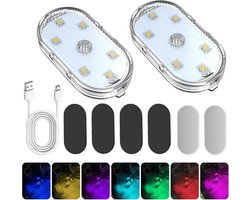 Car LED Light, 7 Colours, Car Ambient Light, USB, Rechargeable, Car Interior Lighting - ShopVlot