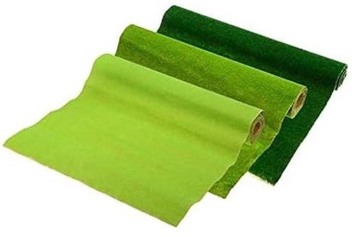 Kunstgrasmat - Decoratiegras - Voor tuinaankleding - Realistisch uiterlijk - 25x25 cm - Groen