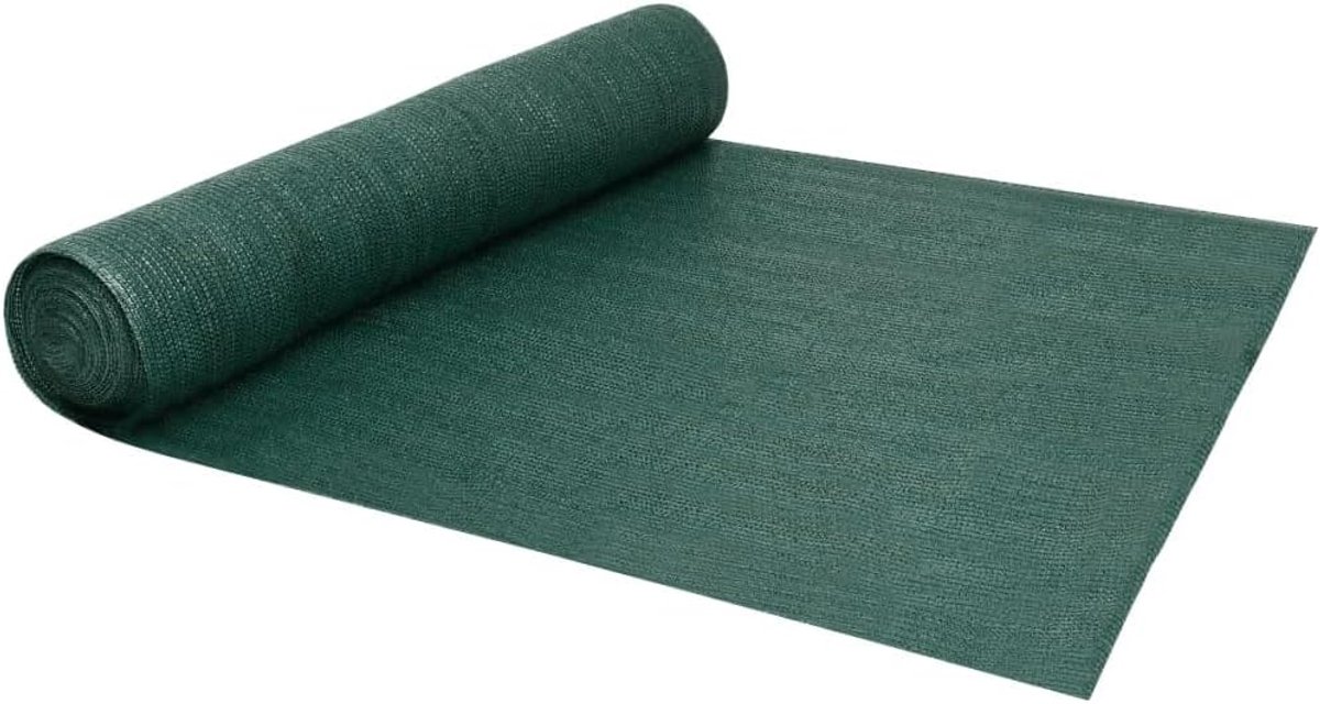 Inkijkbescherming van HDPE, 1,8 x 50 m, groen, schimmelbestendig, hekscherm voor tuin, balkon of terras, uv-bestendige tuinzonwering van polyethyleen met hoge dichtheid, op maat te snijden