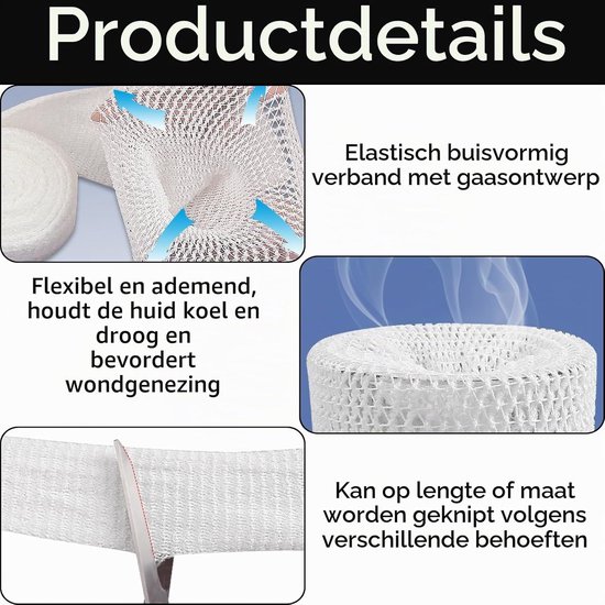 Elastiche buisverband voor de arm, ideaal voor ondersteuning, compressie en herstel — afbeelding 2
