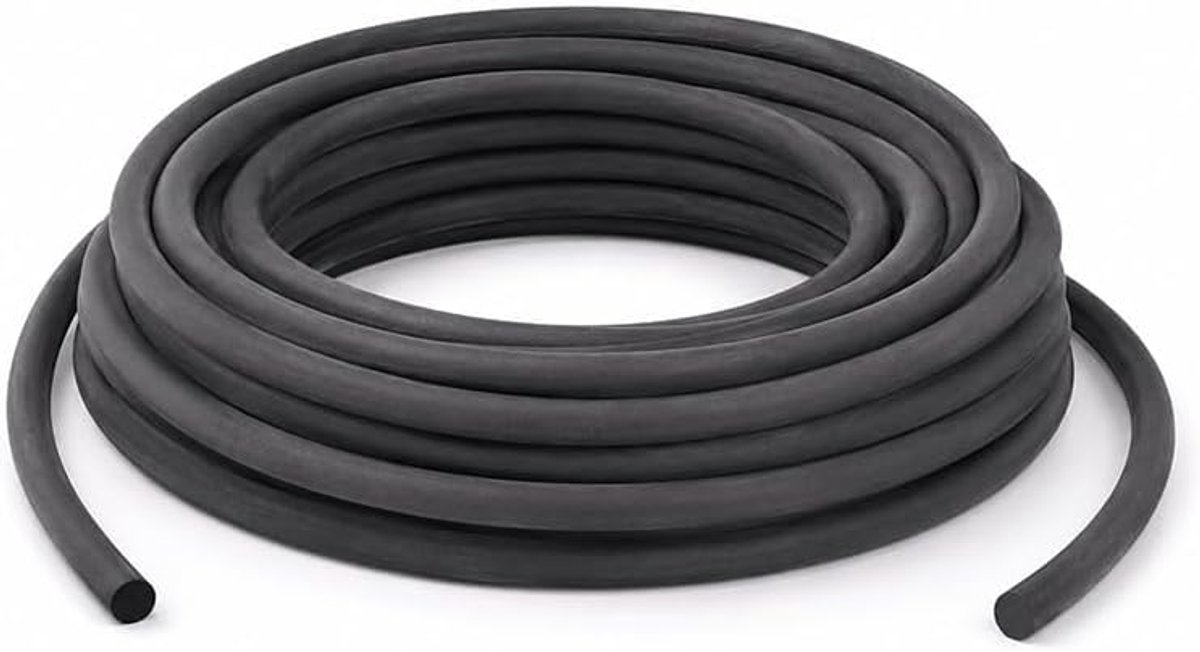 (8 mm-3 m) metalen afdichtingstape, 3 m, ronde rubberen buis | Hoog elastisch schuim, uitstekende afdichting, bescherming tegen water en stof, zachte ronde pasvorm