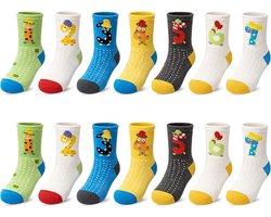 Days of the Week Socks, Boys Socks Kids Funny Novelty Cotton Crazy Cartoon Dinosaur Space Shark Fun Crew Socks