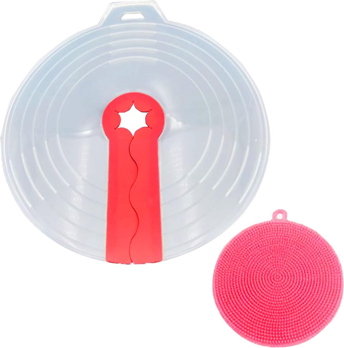 Vastsea Splash Guard, Mixer Splash Guard, Baking Splash Guard Screen, Silicone Dishwashing Brush, Lid for Beating Eggs - ShopVlot