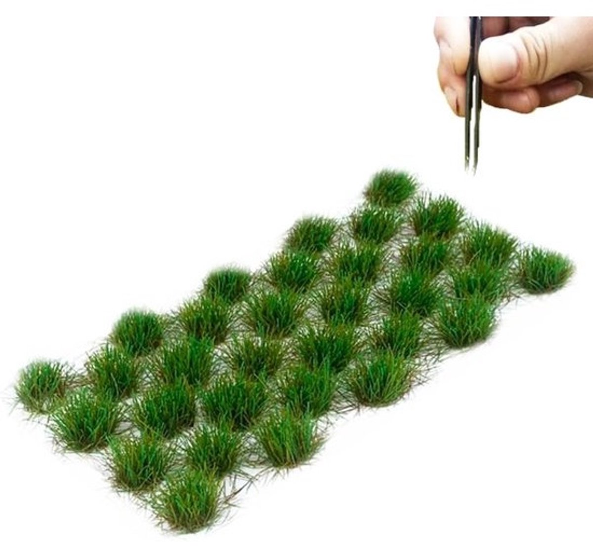 32 stuks statische grasplukjes - voor modelbouw en miniatuurdecoratie
