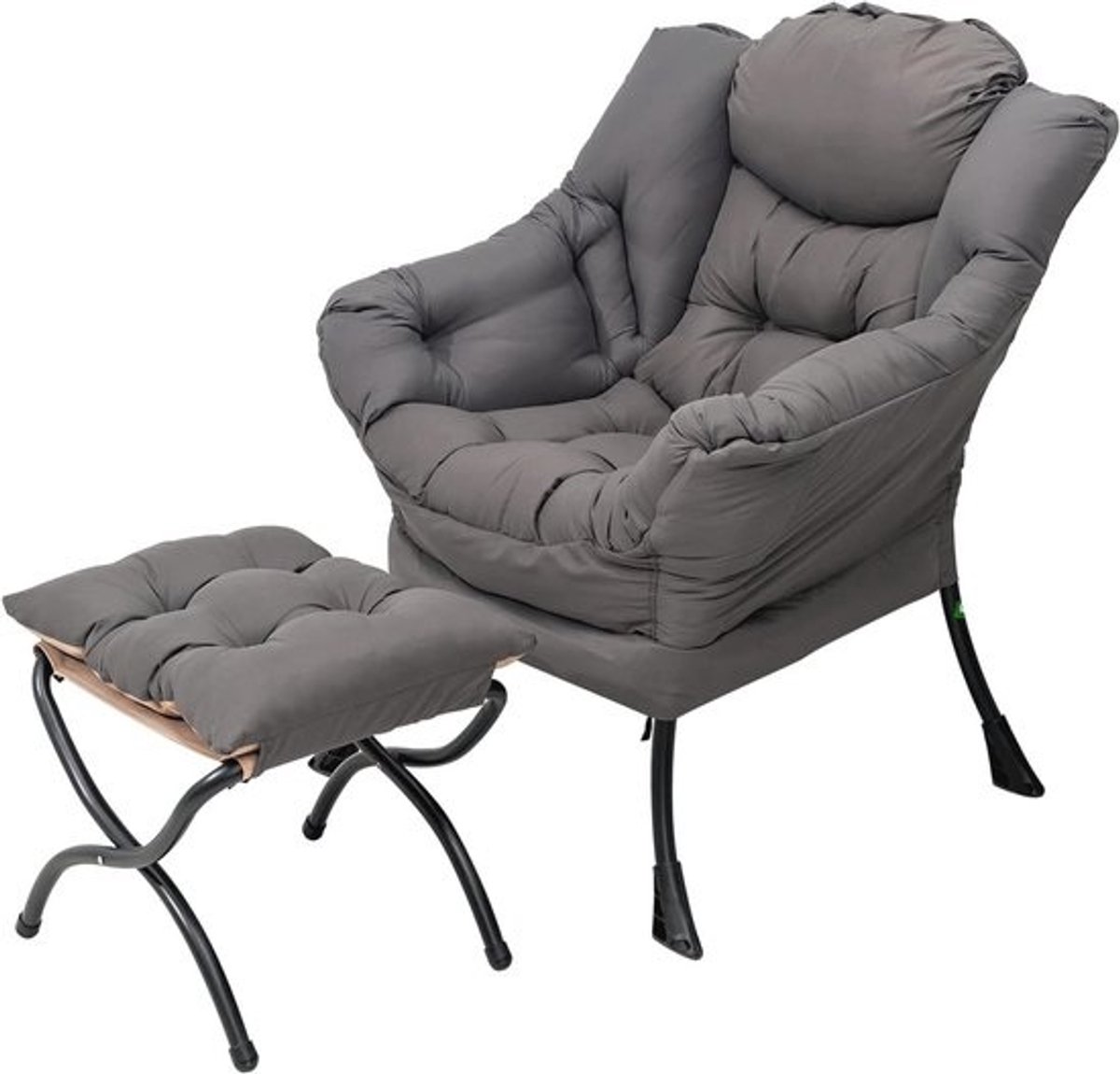 Comfortabele fauteuil met voetenbank - Ergonomische stoel voor woonkamer en slaapkamer