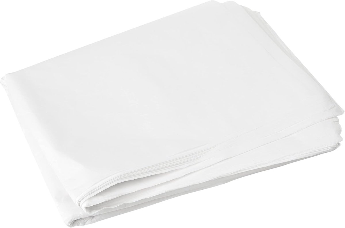 Zijdepapier, 30 vellen, formaat 50 x 70 cm, wit