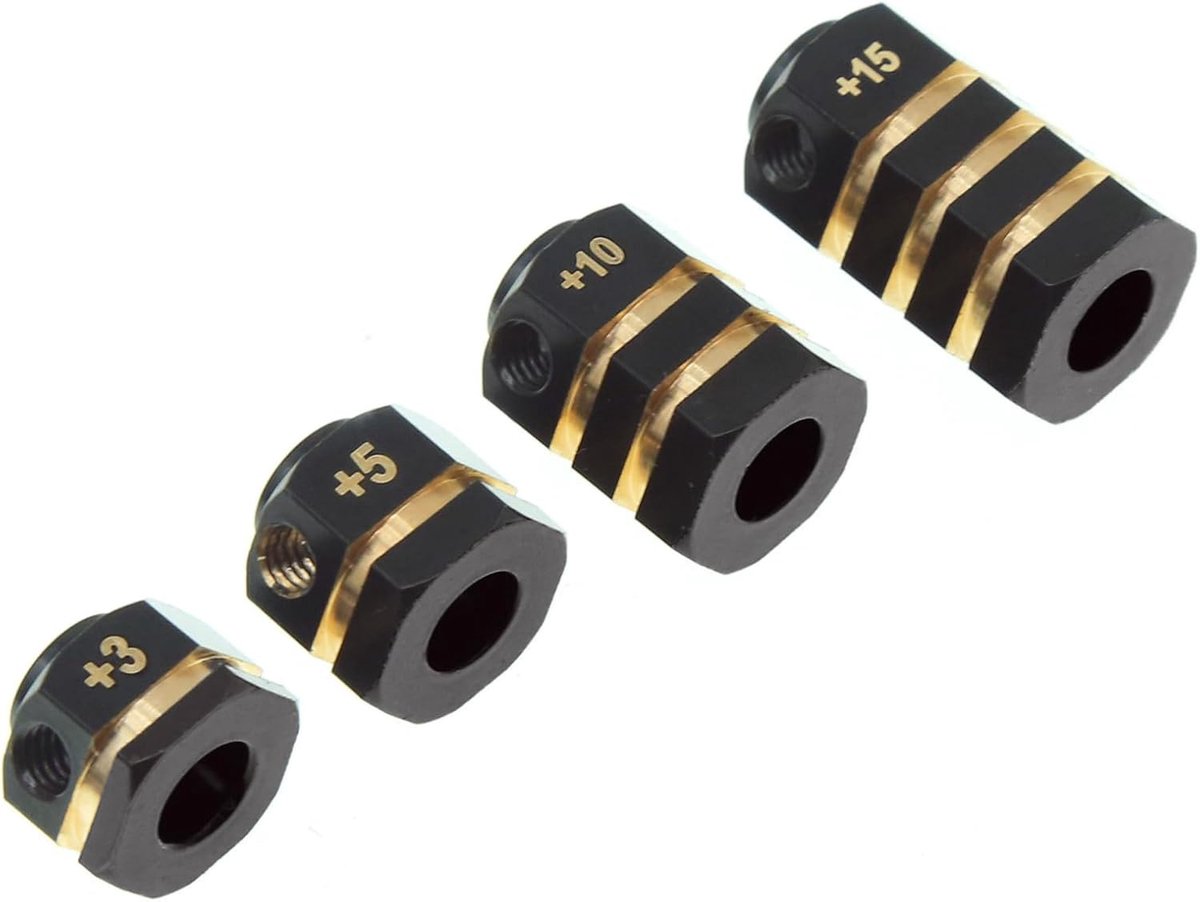 12 MM RC Messing Hex Extension Adapter Compatibel voor Traxxas TRX4 TRX6 Upgrades Onderdelen Contragewicht 5mm Extended Wheel Hex Hubs Extenders Spacer