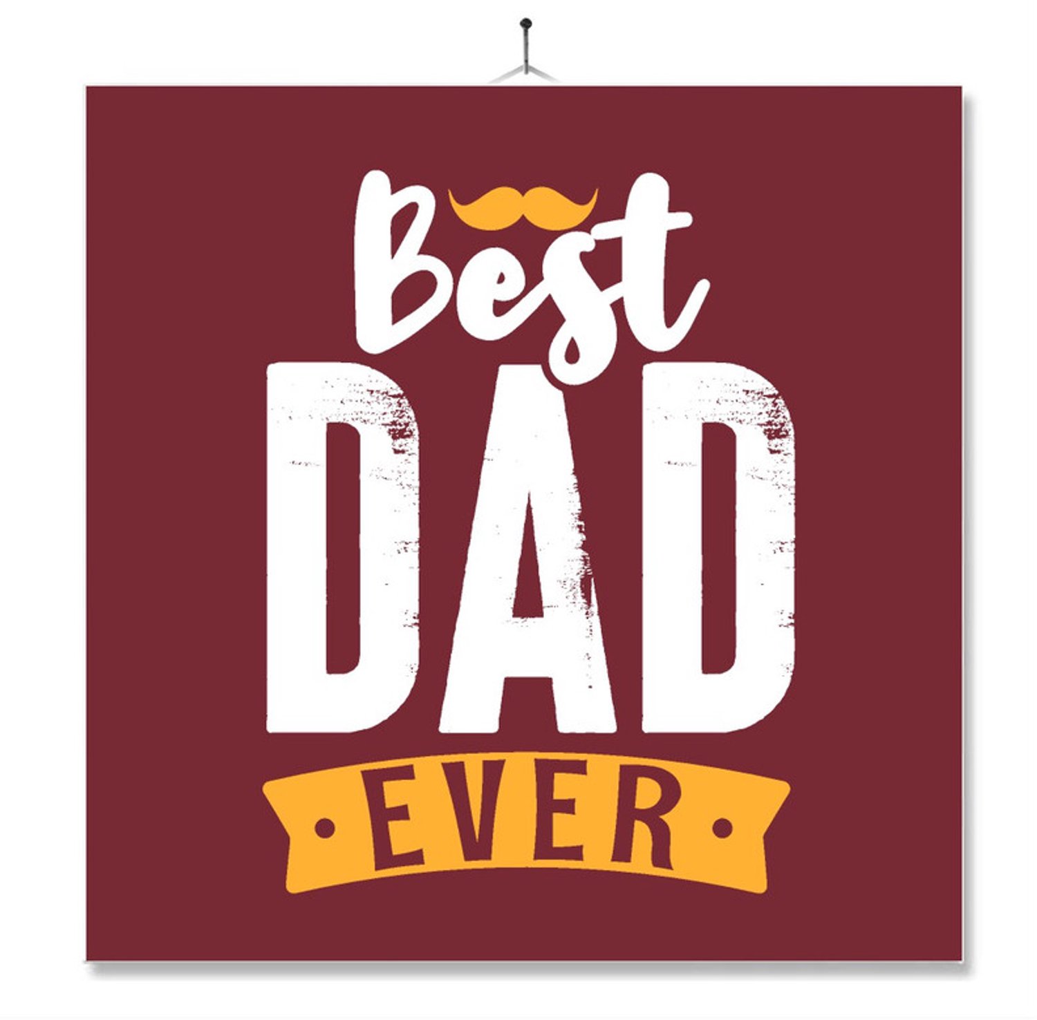 MC Living Tegel Met Opdruk | Verjaardag kado | Toilet WC | Best Dad Ever Multi-Color