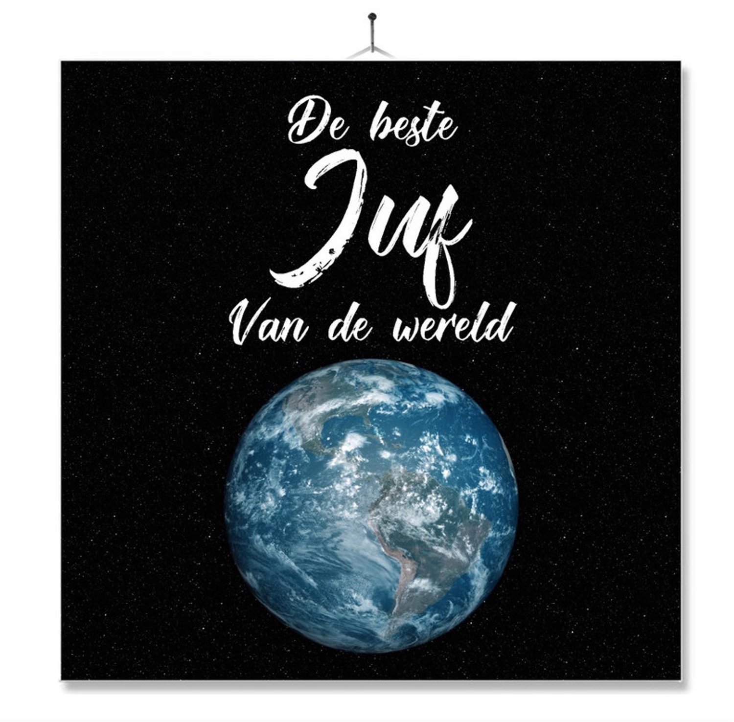 MC Living Tegel Met Opdruk | Verjaardag kado | Toilet WC | De Beste Juf Van De Wereld Multi-Color