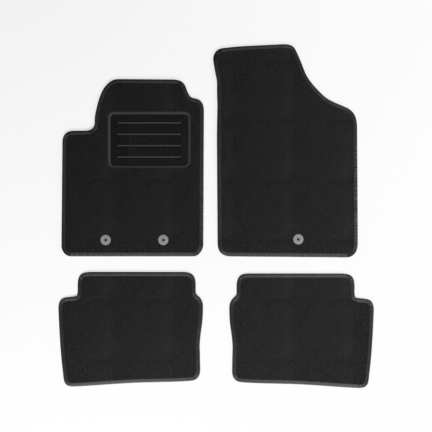 Mats4all | Naaldvilt automatten passend voor Hyundai i10 2009-2013 | Antislip | Met versterking | 4-delig | Automatten | Mattenset