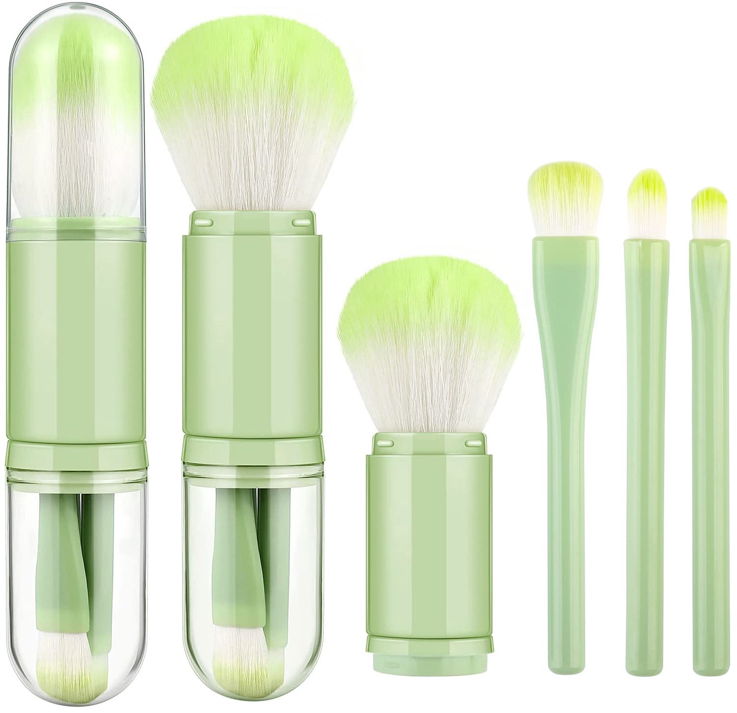 Makeup Borstelset, 4 in 1 Met Houder