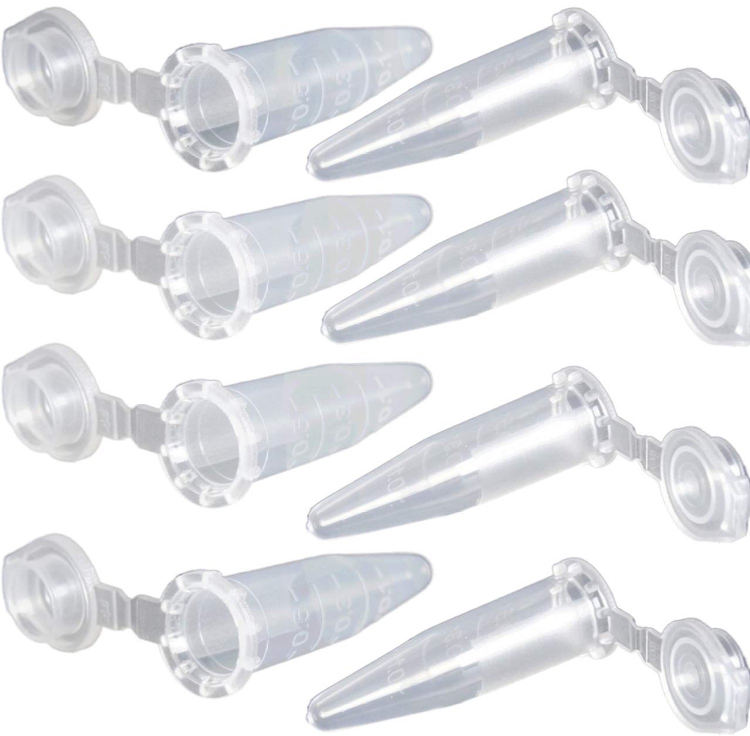 Set van 1000 Plastic Centrifuge Tubes 1ml met Snap Closure