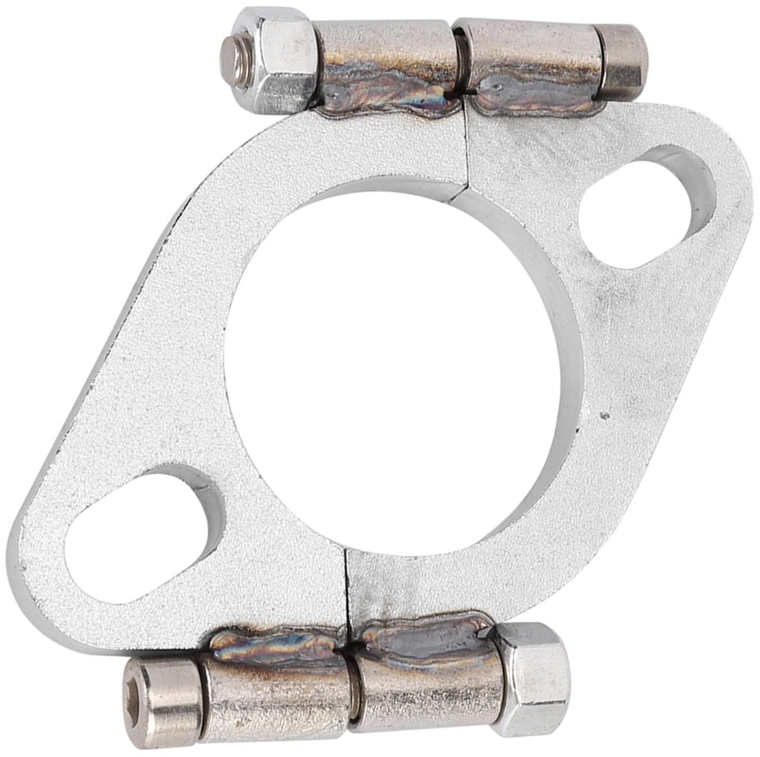 Uitlaatflens 2-inch Platte Ovale - Gespleten Reparatie - Hoogwaardig Koolstofarm Staal - Eenvoudige Montage - Duurzaam Accessoire - Uitlaatverbinding