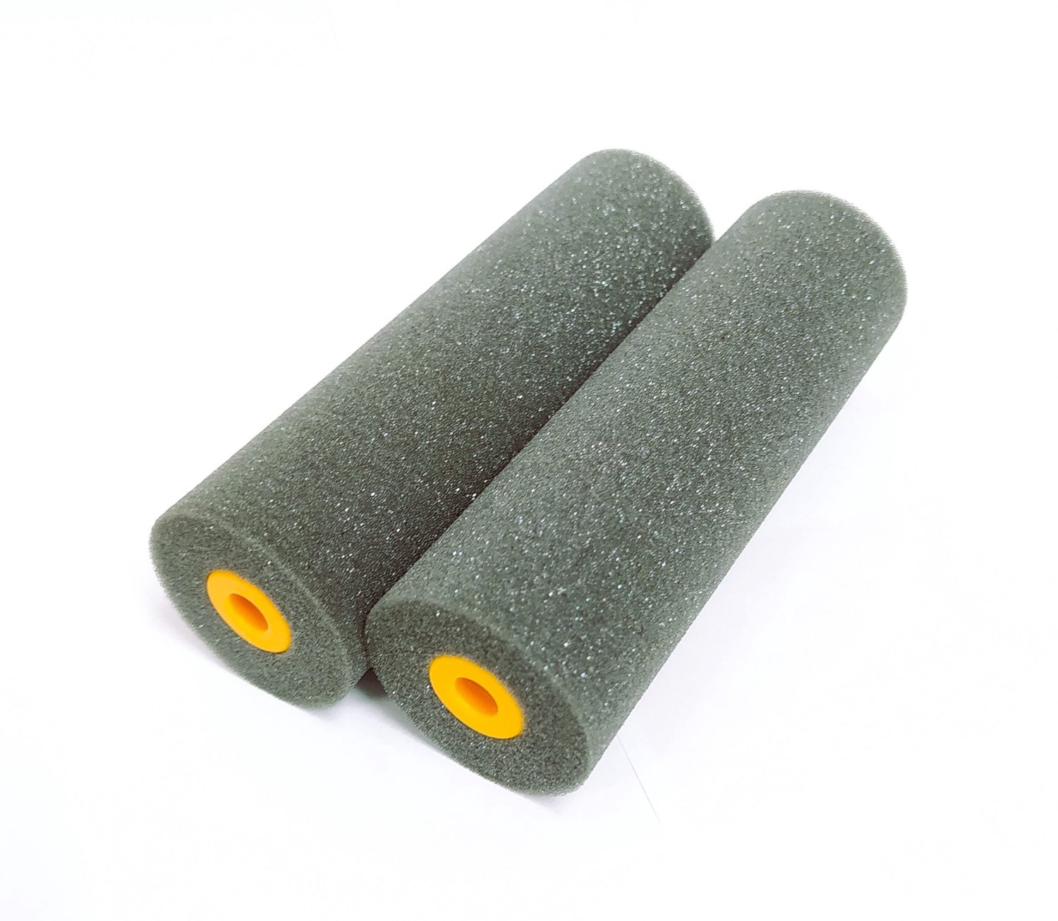Set van 2 Vervangrollen - Zwarte Schuimroller 11 cm voor Verf en Oplosmiddelen