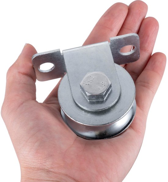 48 mm Katrol voor Staalkabel - Kogellagers, Draagkracht 200 kg, 2 Stuks — afbeelding 4