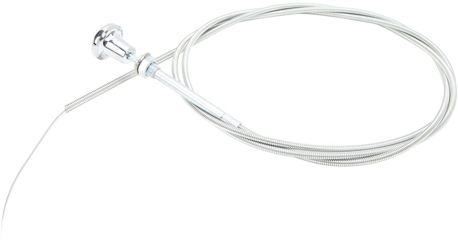 Choke Kabel 1,8 m - Roestvrij Staal/Chroom - Vervanging voor 4/6/8 Cilinder Motoren - Universele Kabel - Duurzaam en Betrouwbaar - Carburateurkabel