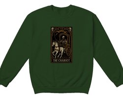 Tarot Sweater – THE CHARIOT – Mystiek Outfit – Unisex Sweater voor Dames & Heren – Origineel Cadeau