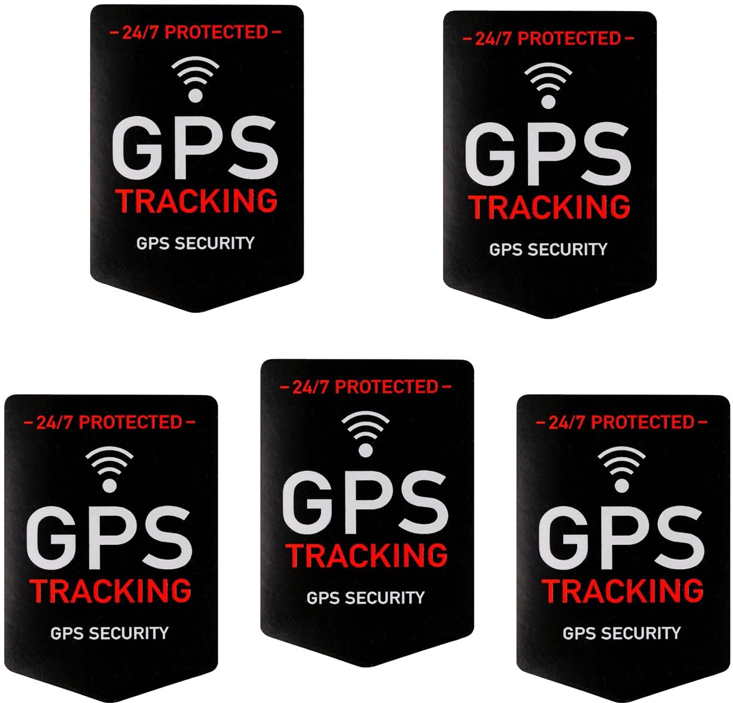 GPS fiets beveiliging - 5 premium trackers met stickers - Weerbestendig