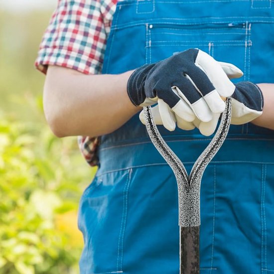 Ergonomische Y-Handgreep voor Scheppen en Tuin Harkjes - Zilveren Vervangende Handvat — afbeelding 3