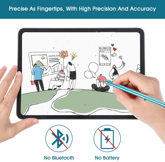 Set van 3 Universele Tablet Pennen met Hoge Precisie — afbeelding 4