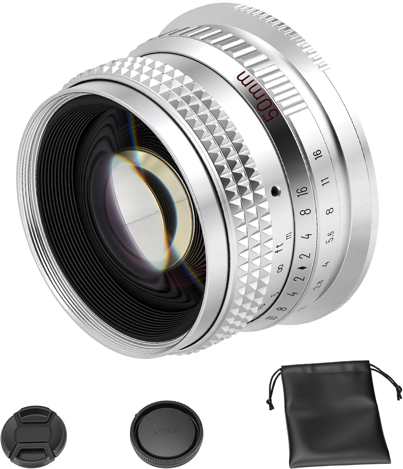 50mm F1.4 Full Frame Handmatige Focus Lens - Geschikt voor L Mount Camera's