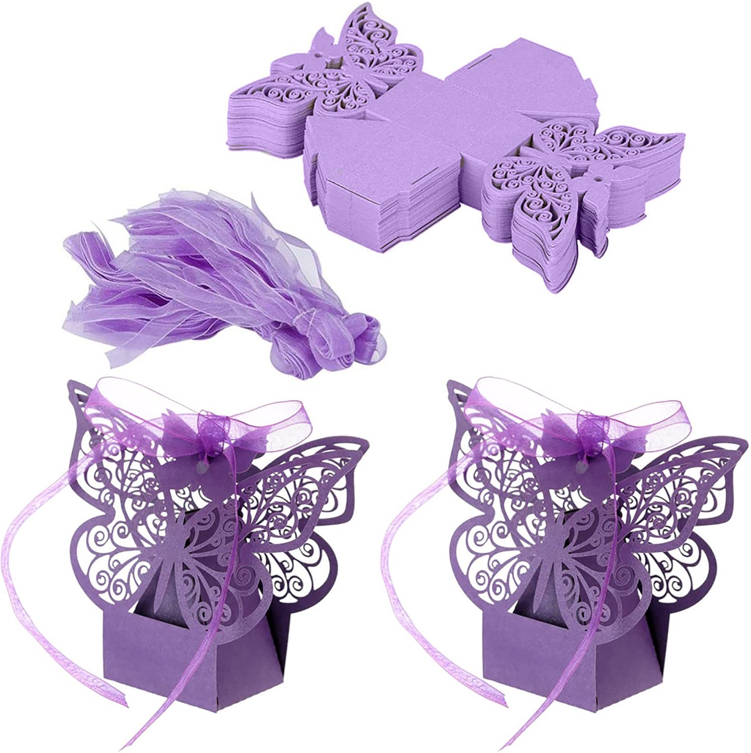 Set van 50 Vlinder Cadeauboxen voor Diverse Gelegenheden