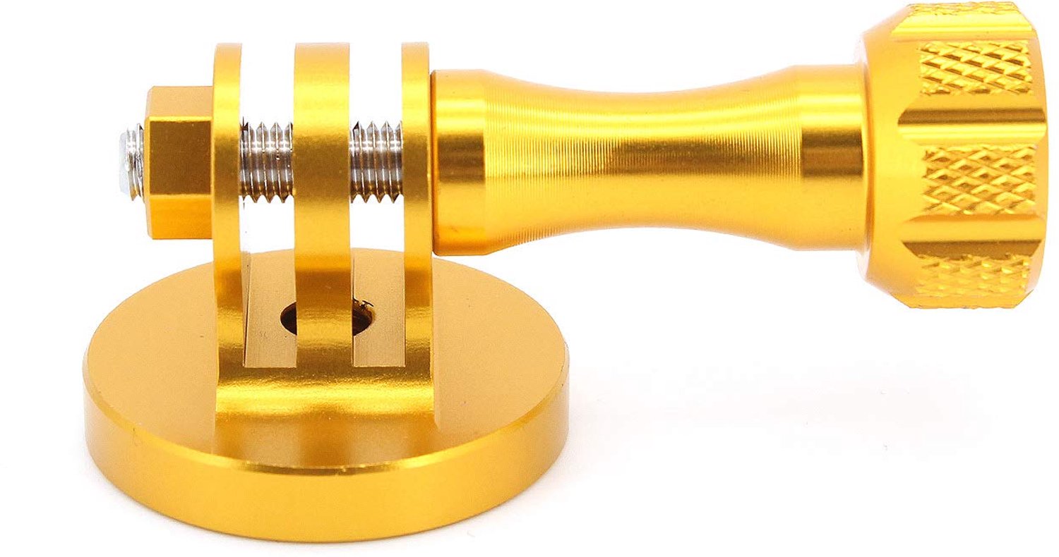 CNC-Aluminium Statiefadapter voor Go-Pro Hero & Actiecamera's (Goud)