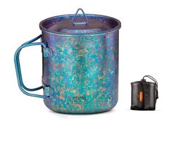 TiTo Titanium Camping Mok - Ultralicht en Vouwbaar