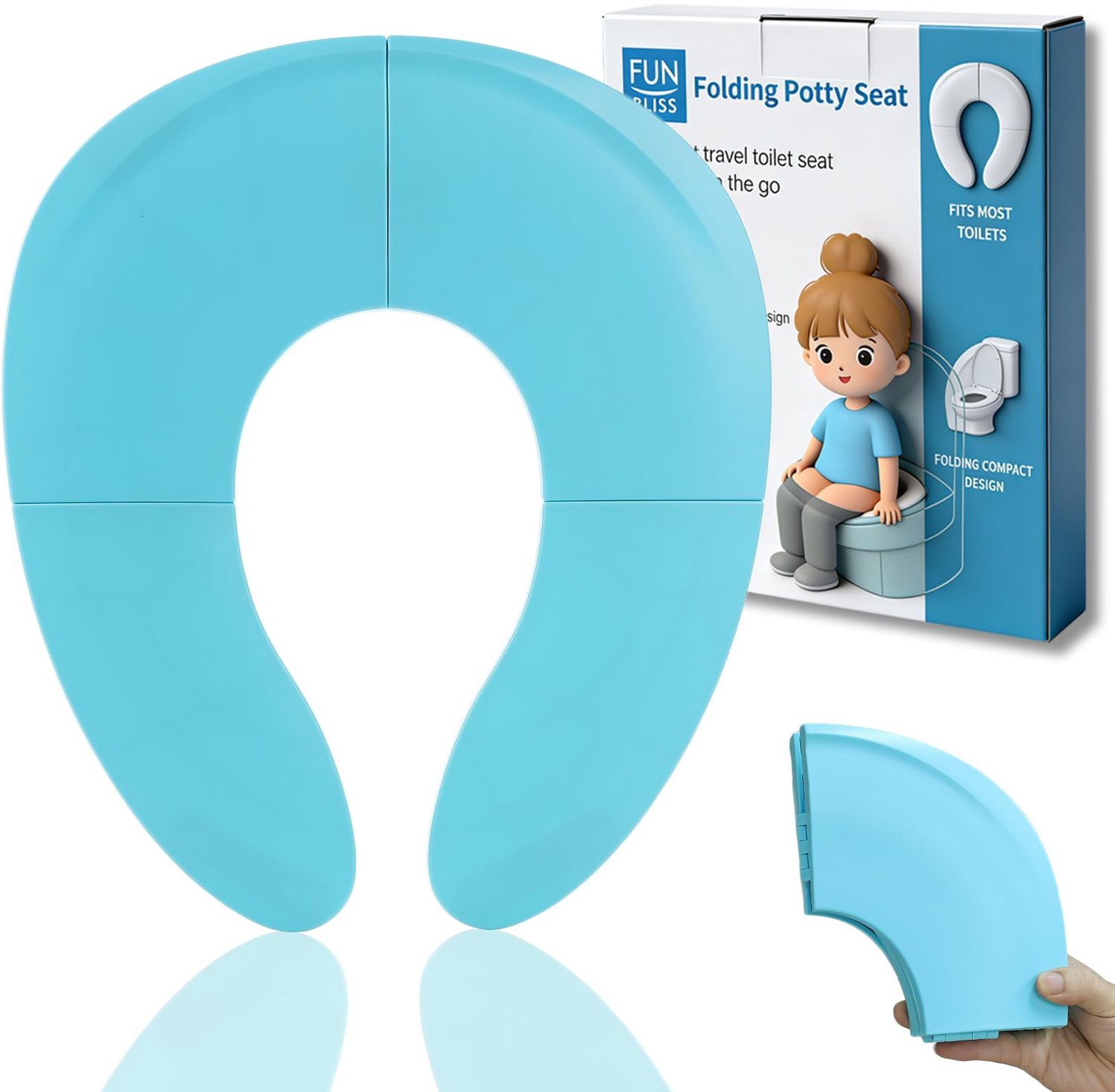 Opvouwbare Toiletverkleiner voor Kinderen - Hygienisch en Compact