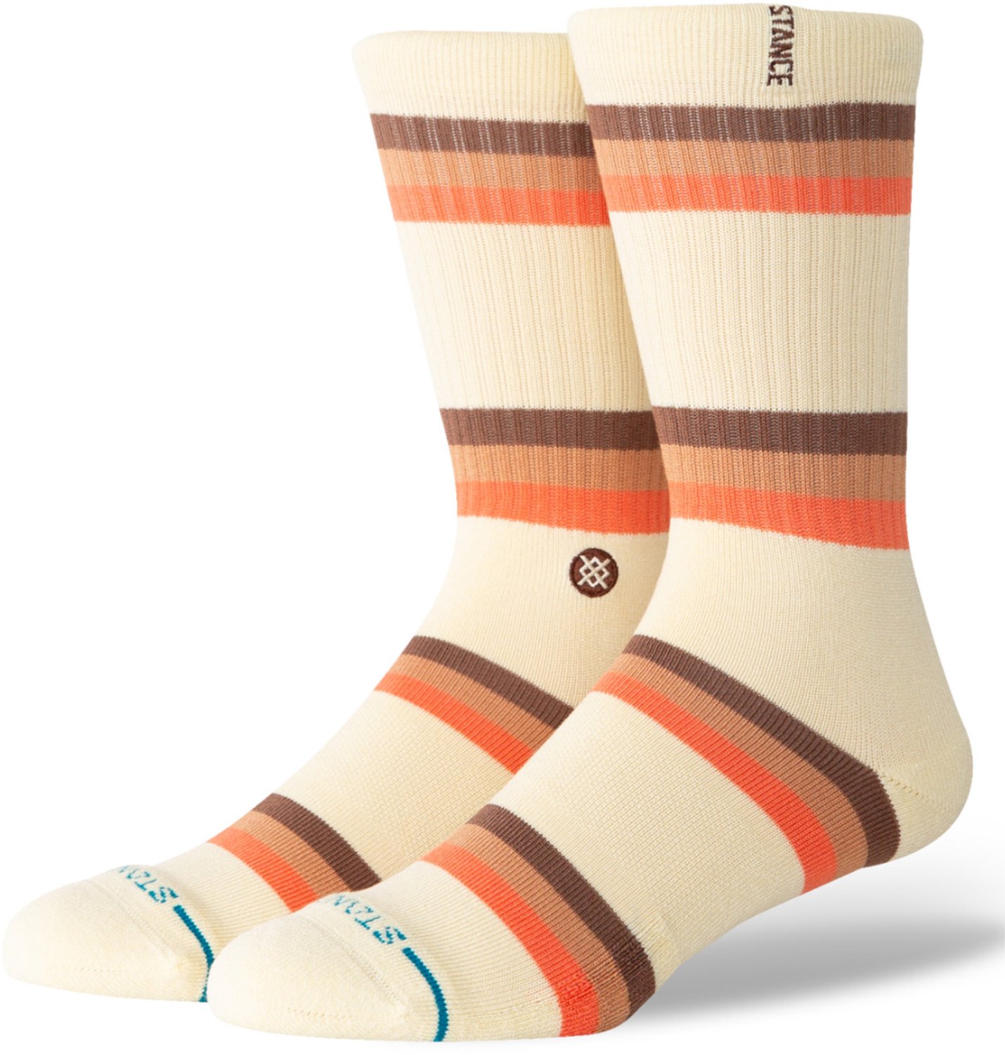 Stance unisex casual infiknit butterblend sokken sunnyville crew beige