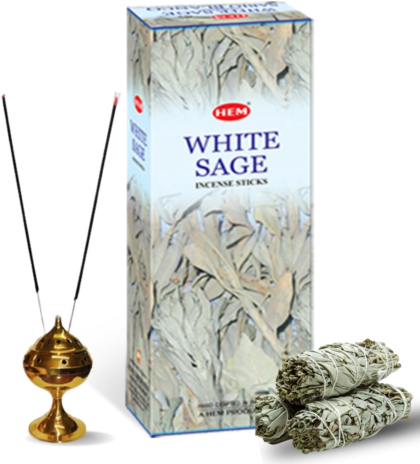Witte Salie Wierook - 20 Sticks voor Ontspanning en Meditatie