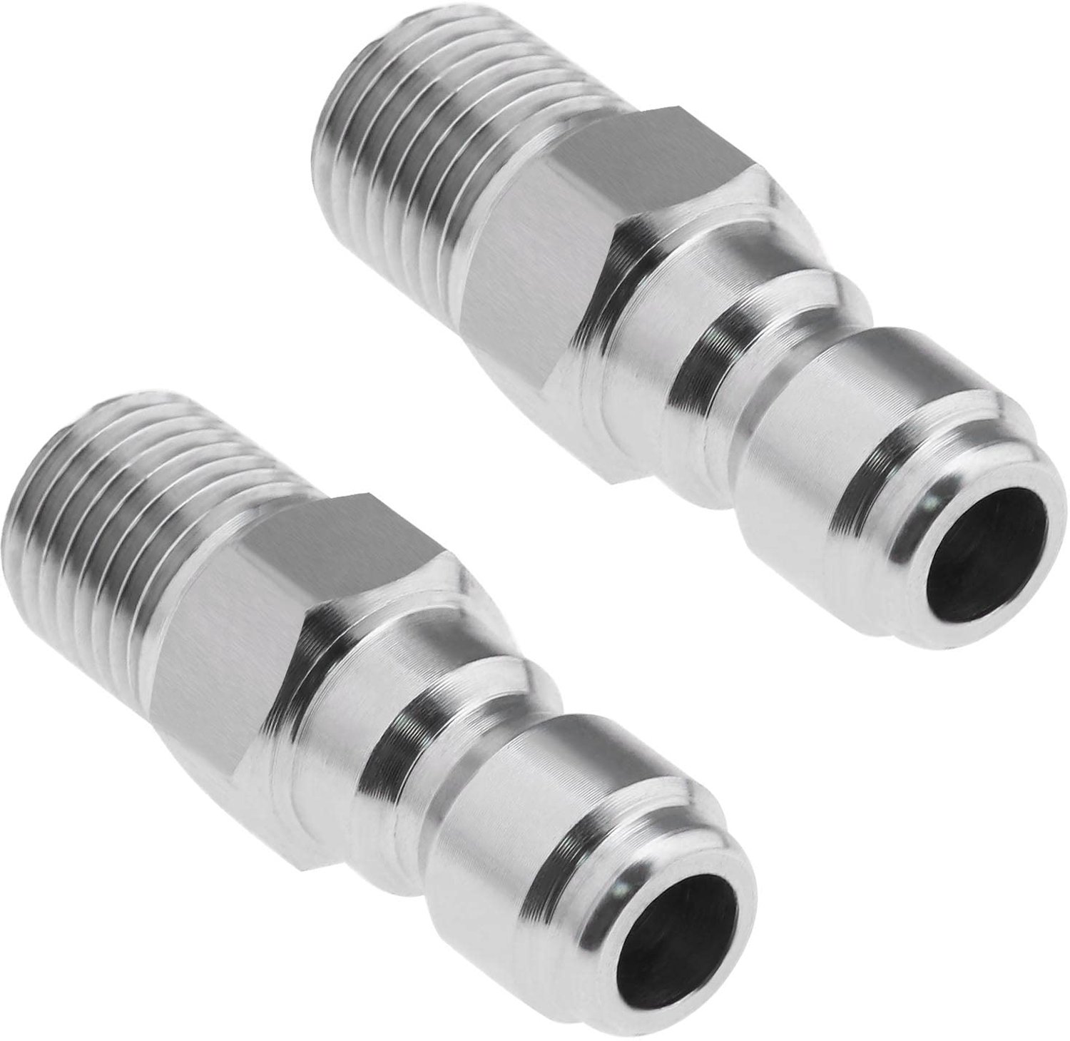 Hogedrukreinigeradapter - Snelkoppeling - 304 Roestvrij staal - 1/4 Inch - Duurzaam - Voor hogedrukreinigers - Zilver