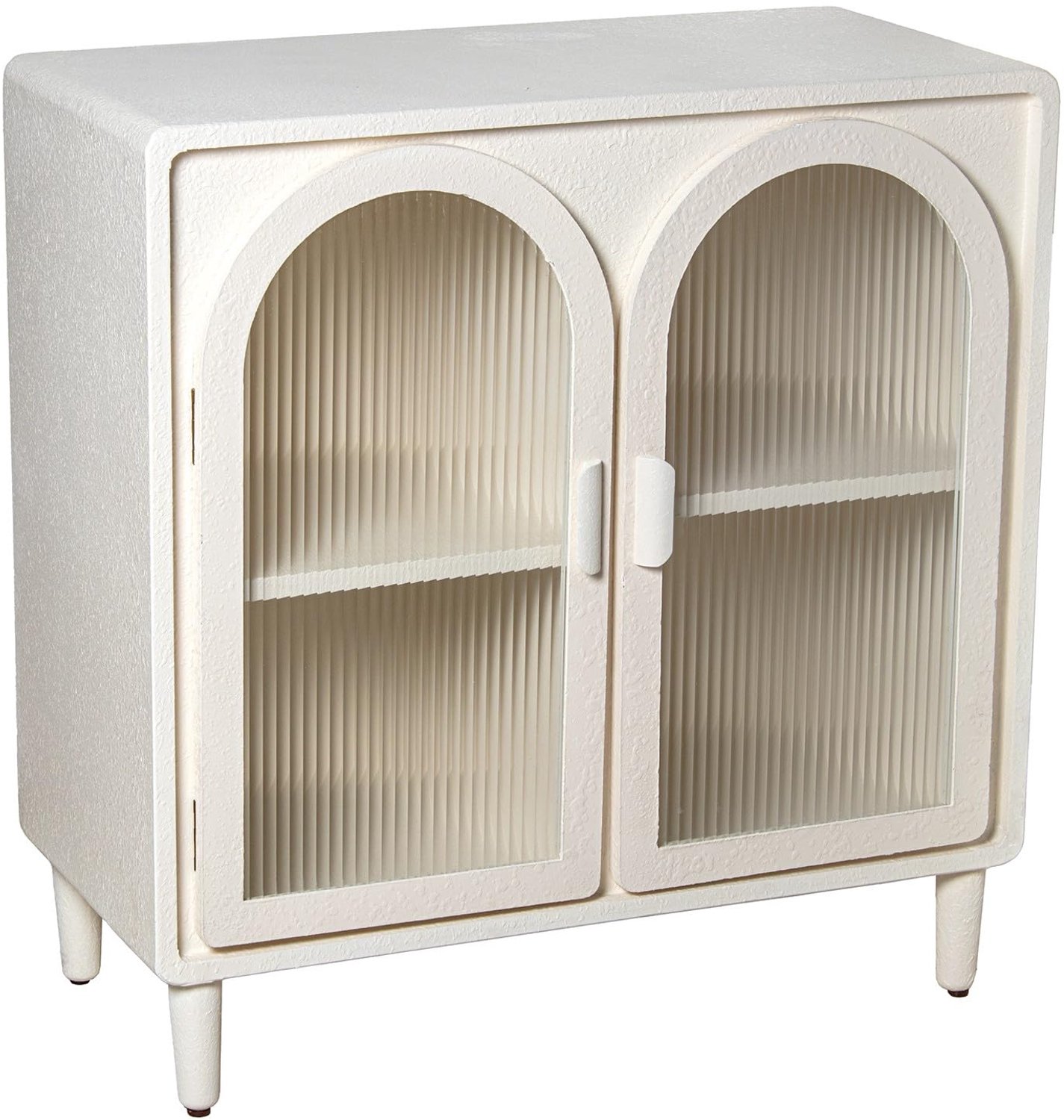 Console Tafel met 2 Deuren van MDF en Glas