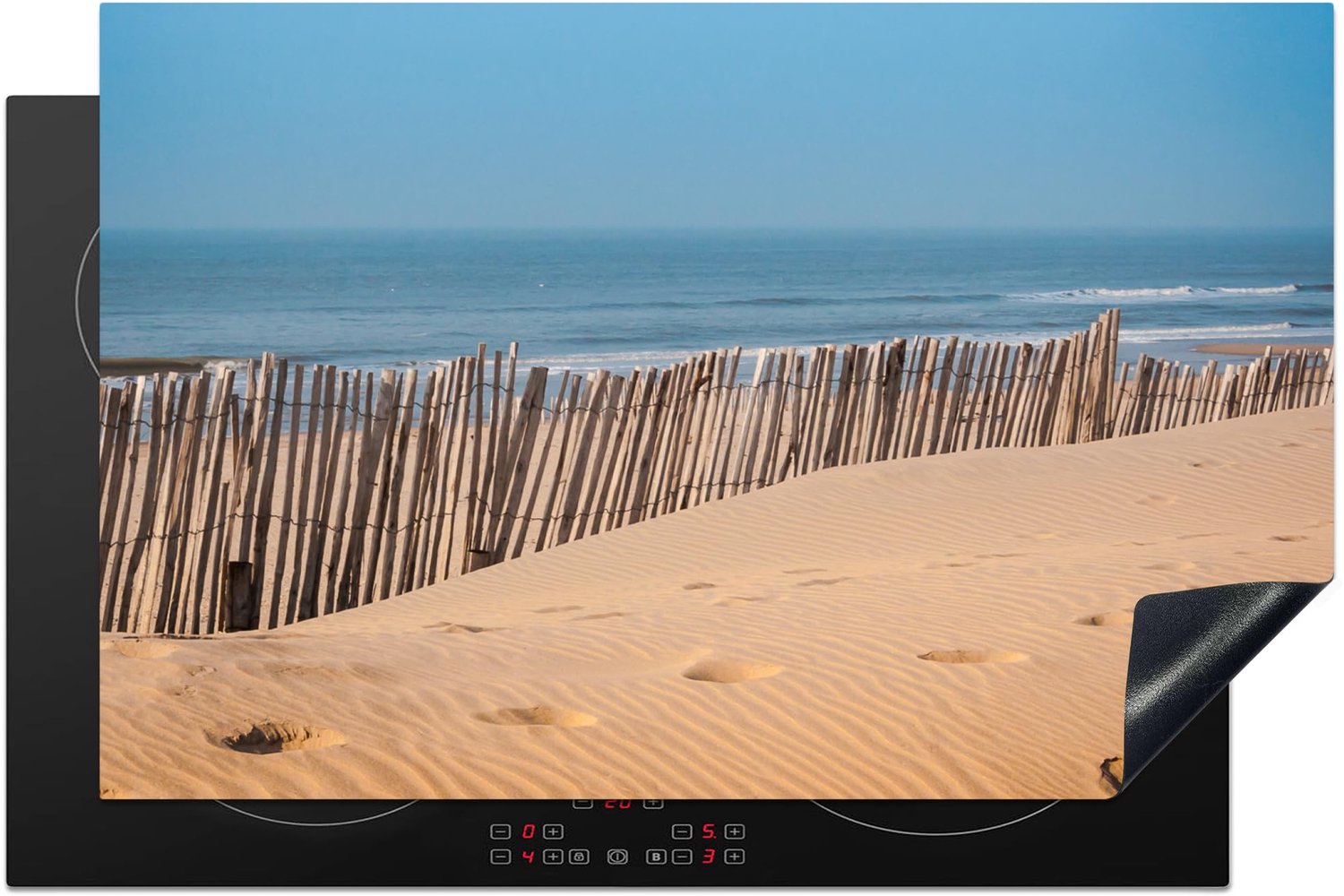 Inductiemat - Vinyl Bescherming voor Inductiekookplaat - Strandthema 81x52cm