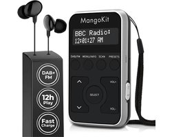 MP1 Pocket DAB+/FM Digitale Radio met Oplaadbare Batterij en Oortjes
