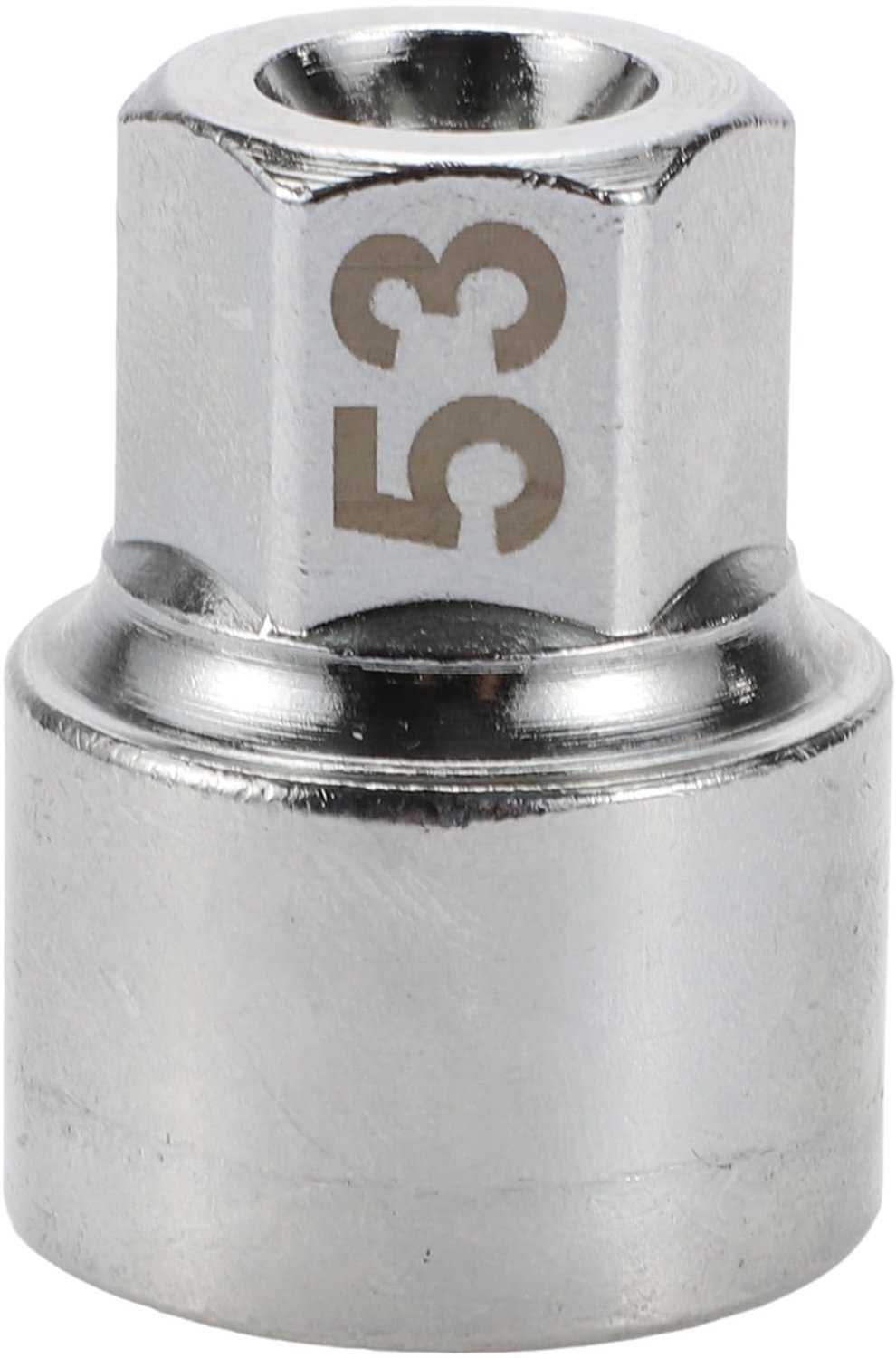 Wielslotsleutel #53 - Anti-diefstal Schroefmoer - 3/4" Diameter - 17 Vierkante Inkepingen - Slijtvast Materiaal - Roestbestendig Legeringsstaal - Sleutels