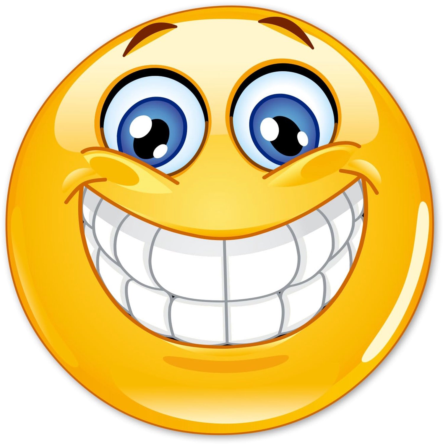 Smile-sticker rond, Ø 10 cm, weerbestendig