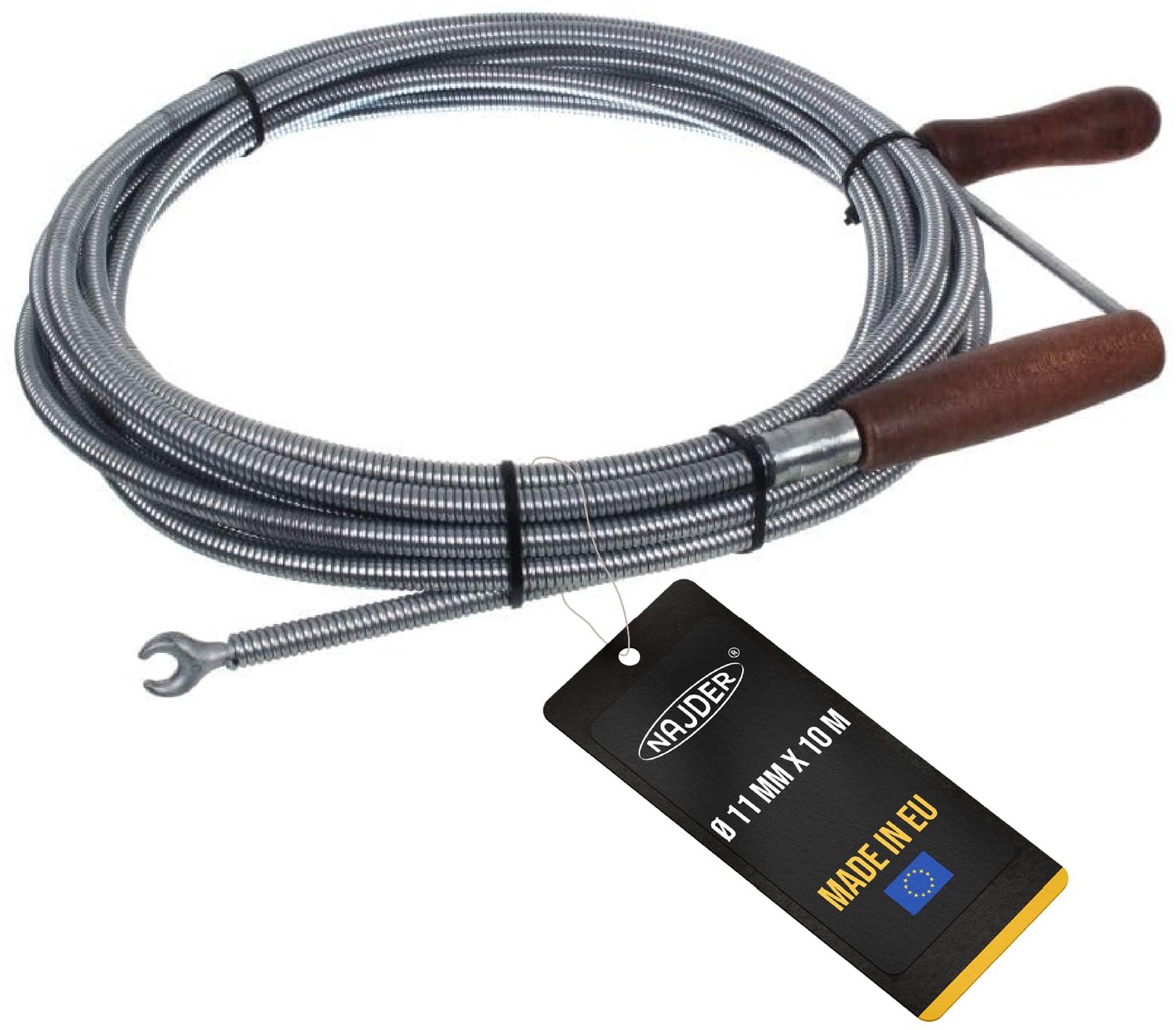 Ontstopper Coiling met Klauw - 11mm voor 100mm Pijpen (10m)