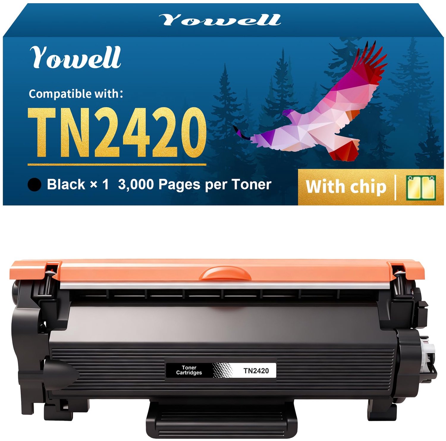 Toner Cartridge TN2420 Zwart - Compatibel met Brother Printers
