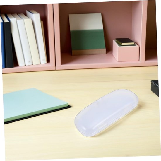 5 Stuks Delige Draagbare Transparante Matglazen Brillenkokers Harde Beschermhoes met Krasbestendige Coating Compact Lichtgewicht voor Zonnebrillen Leesbrillen Unisex Reis Organizer — afbeelding 2