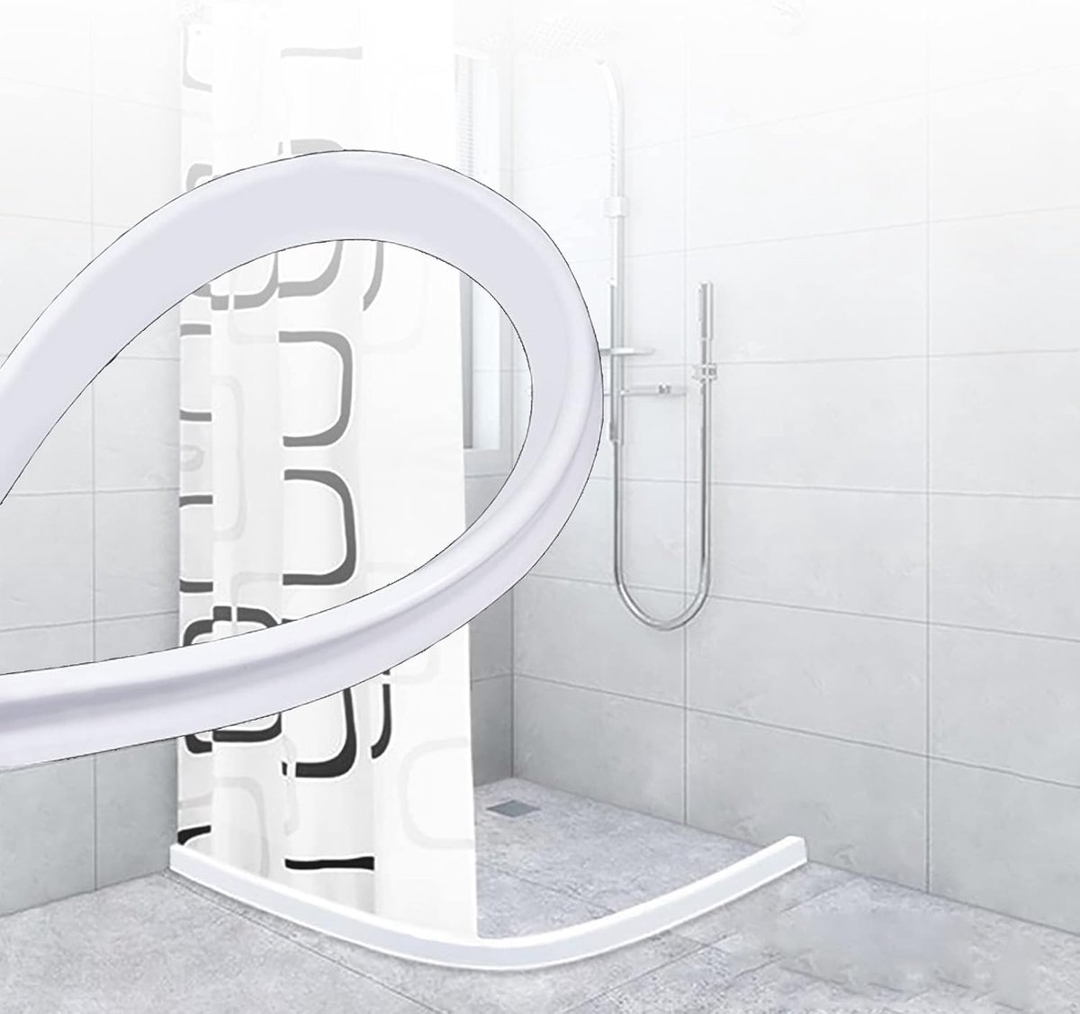 Siliconenstrip,Rubberdouche Dam For Natte En Droge Scheiding,Badkamer En Keukengootsteen Randen Waterbehoudstrook (Maat : 110cm/43.3in)