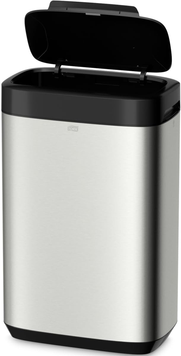 Afvalcontainer 50 L - Met deksel - Zilver