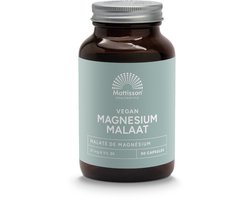 Mattisson - Magnesium Malaat 81 mg - 11,5% Elementair Magnesium - 90 Capsules