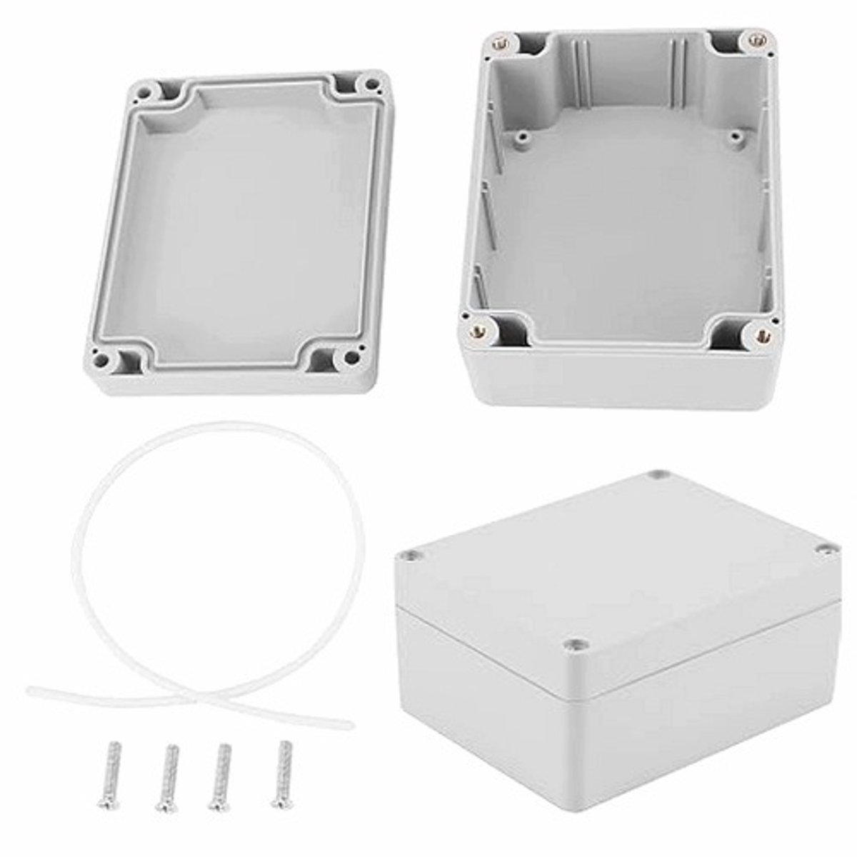 Waterdichte ABS Aansluitdoos Wit IP65 115x90x55mm